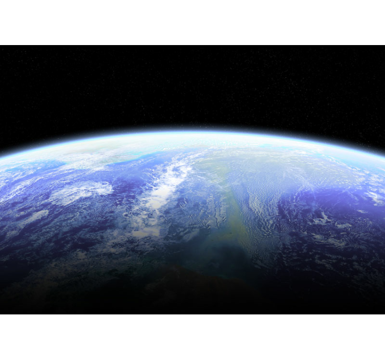 Fotomural espacio la tierra desde arriba - TenVinilo