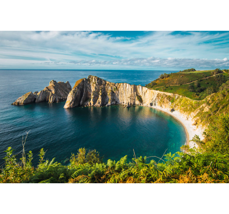 Fotomural mar Playa del silencio Asturias - TenVinilo