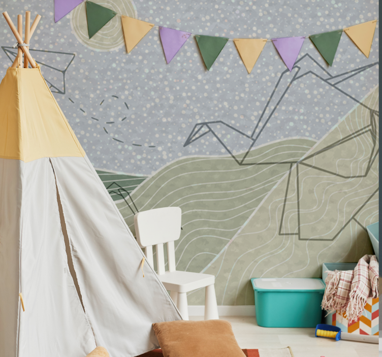 Fotomural animale Elefante Japandi - TenVinilo