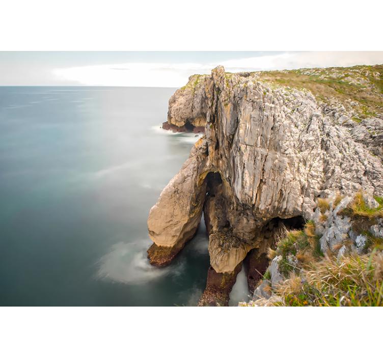 Fotomural mar acantilado Bufones de arenillas - TenVinilo