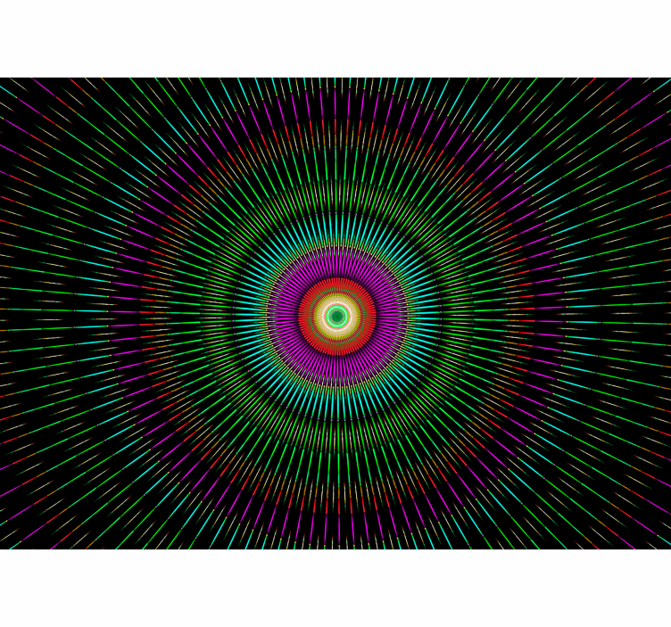 Mural pared dormitorio de mandalas Mandala kaleido - TenVinilo