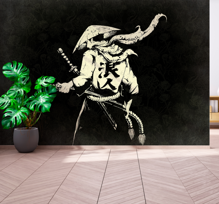 Fotomural juvenil guerrero anime - TenVinilo