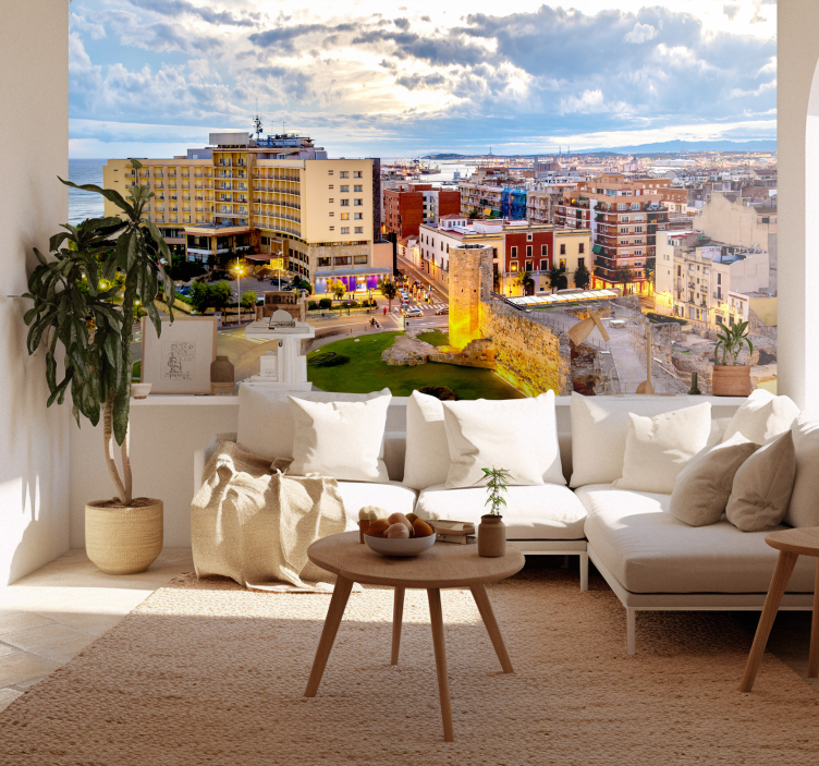 Fotomural ciudad Tarragona romana. - TenVinilo