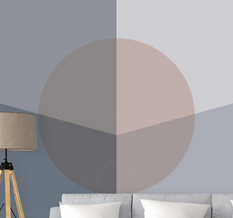 Fotomural abstracto patrón circular geométrico - TenVinilo