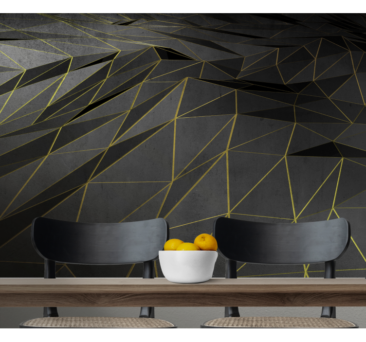 Fotomural abstracto patrón de líneas geométricas - TenVinilo