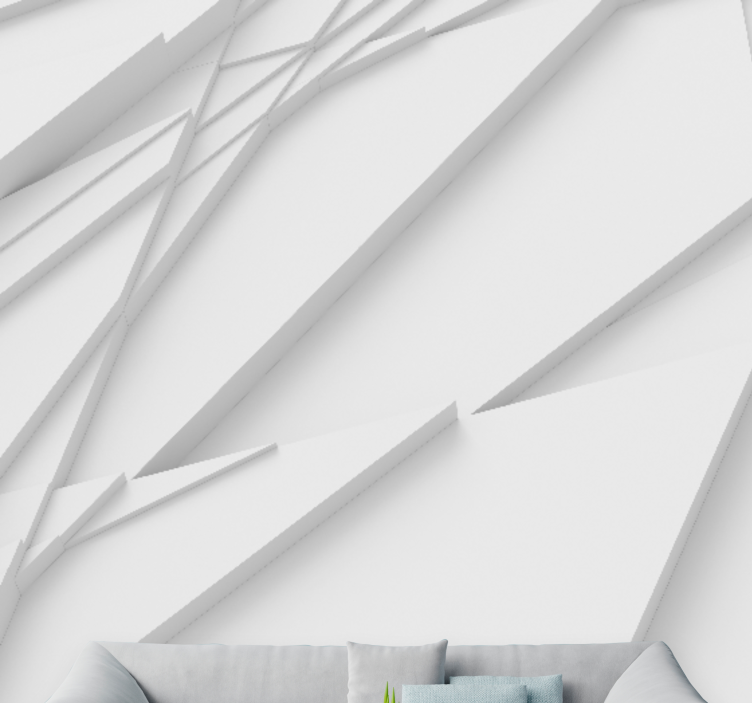 Fotomural abstracto patrones geométricos superpuestos - TenVinilo