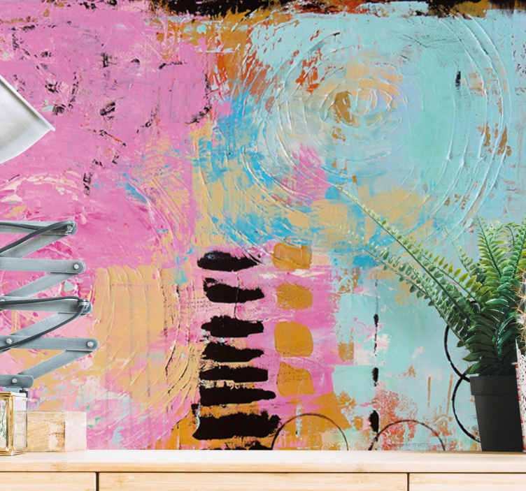 Fotomural abstracto remolinos coloridos abstractos - TenVinilo