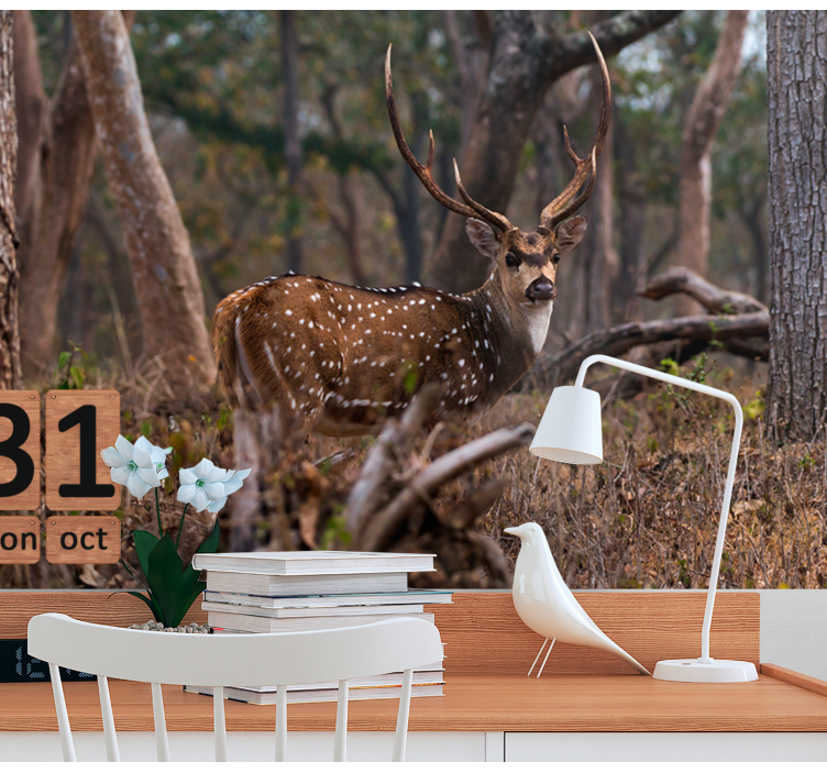 Fotomural animales ciervo elegante moteado - TenVinilo