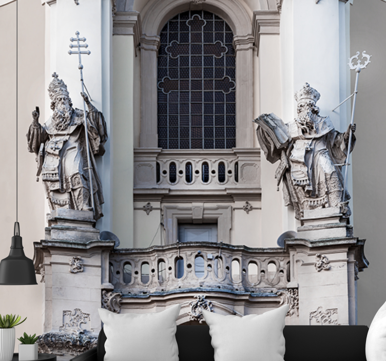 Fotomural arte clásico estatuas de reyes - TenVinilo