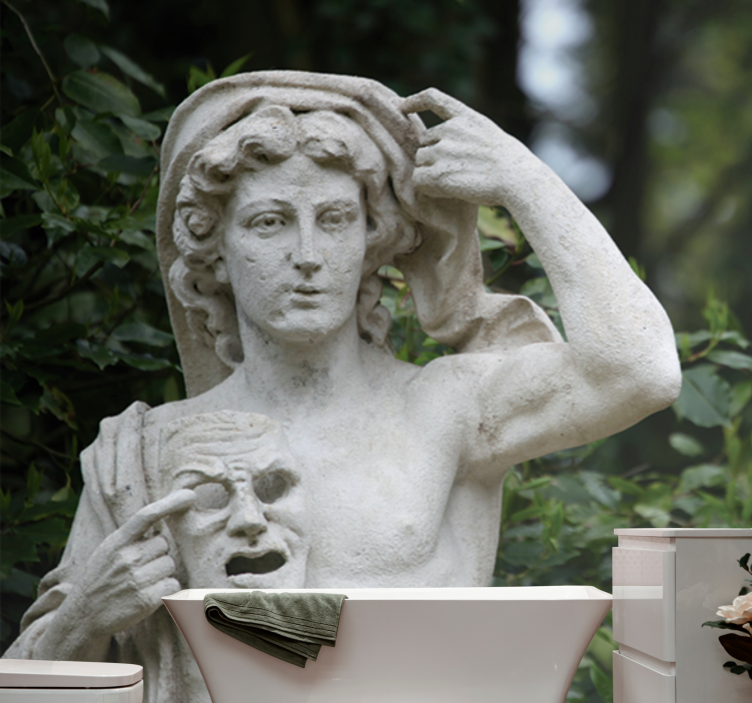 Fotomural arte clásico exposición de esculturas - TenVinilo