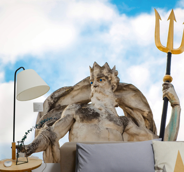 Fotomural arte rey mítico del océano - TenVinilo