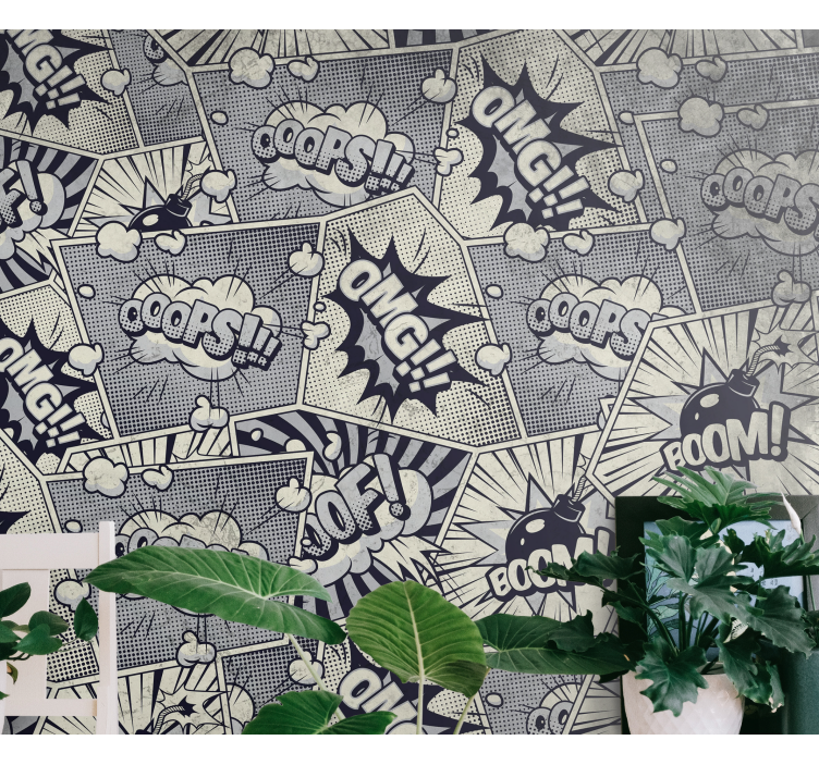 Fotomural arte urbano efectos de sonido cómicos - TenVinilo