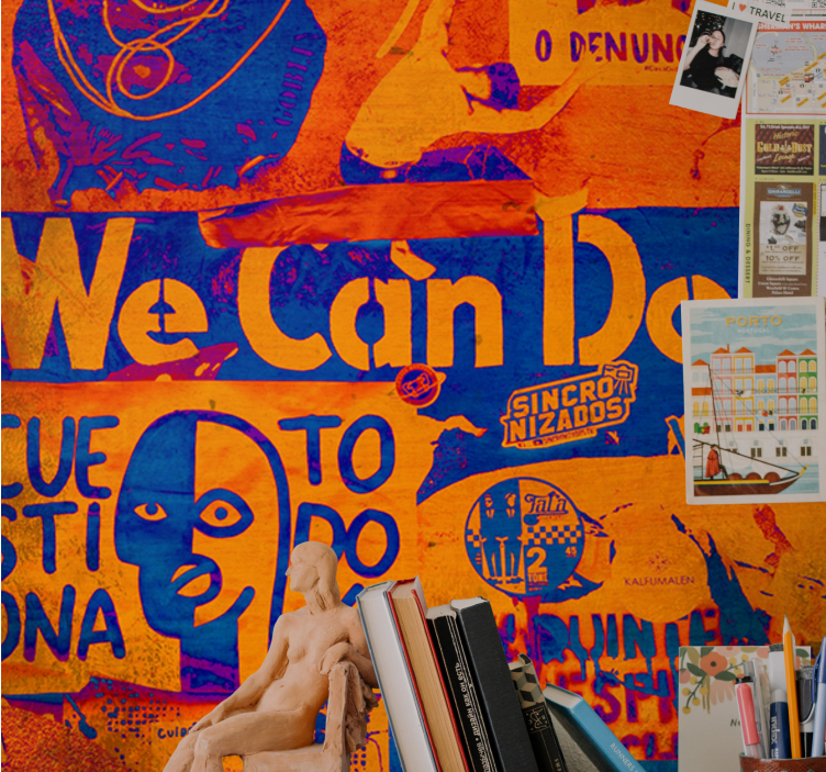 Fotomural arte urbano expresión empoderada - TenVinilo