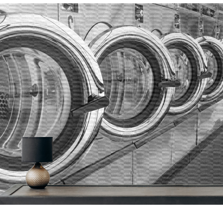 Fotomural arte urbano grafiti de lavandería - TenVinilo