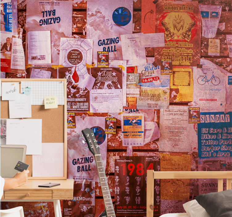 Fotomural arte urbano póster collage urbano - TenVinilo