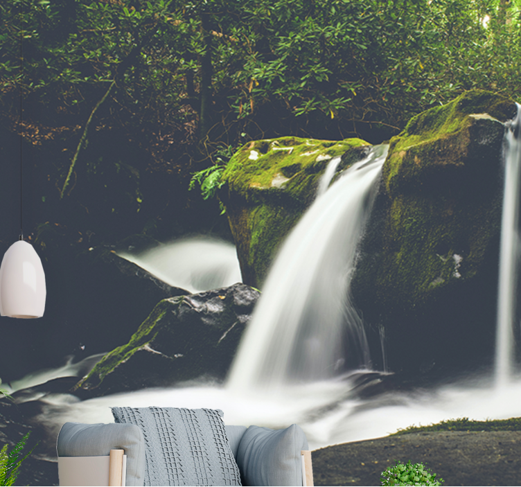 Fotomural cascada escena de cascada - TenVinilo