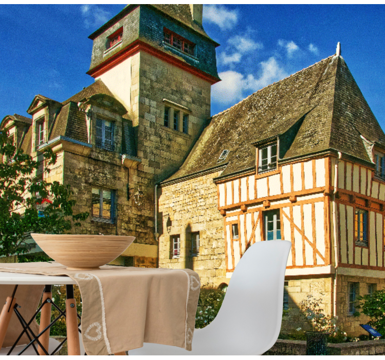 Fotomural ciudad arquitectura francesa histórica - TenVinilo