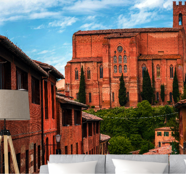 Fotomural ciudad catedral histórica de toscana - TenVinilo