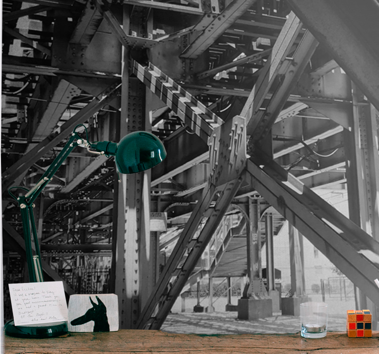 Fotomural ciudad diseño estructural urbano - TenVinilo