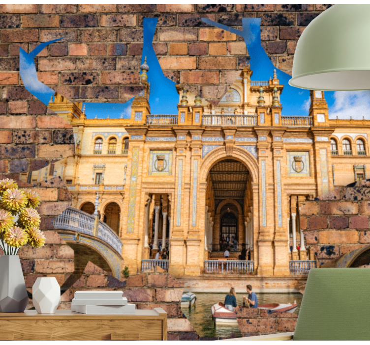 Fotomural ciudad esplendor arquitectónico de sevilla - TenVinilo