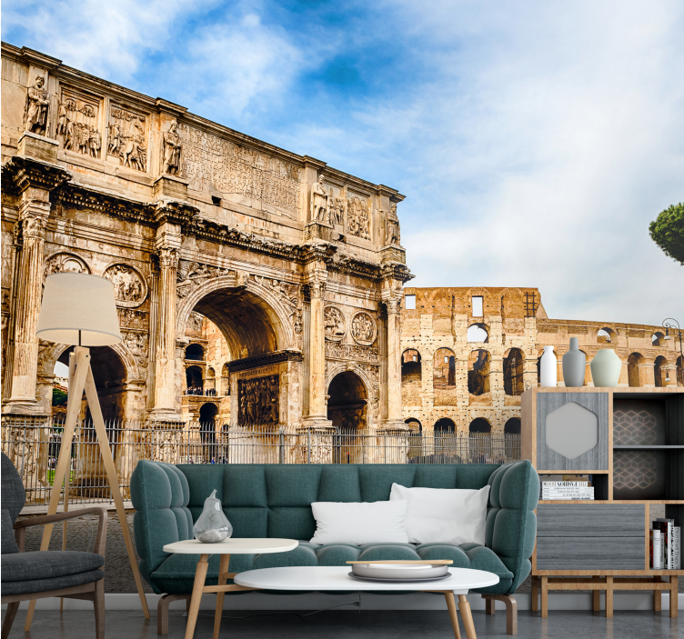 Fotomural ciudad monumentos históricos de roma - TenVinilo