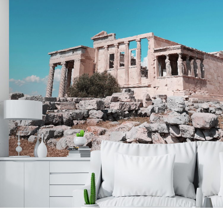 Fotomural ciudad ruinas de templos antiguos - TenVinilo