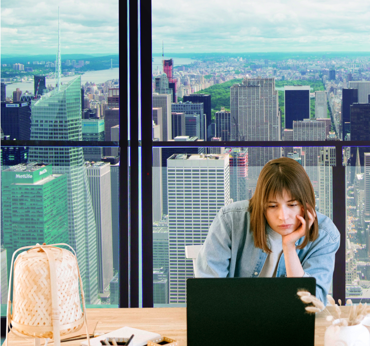 Fotomural ciudad skyline de nueva york - TenVinilo