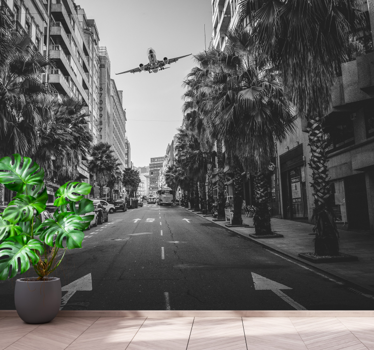 Fotomural ciudad vista aérea urbana - TenVinilo