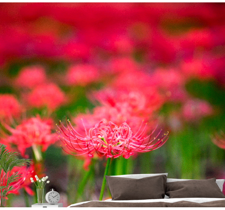 Fotomural de amapolas flores carmesí vivas - TenVinilo