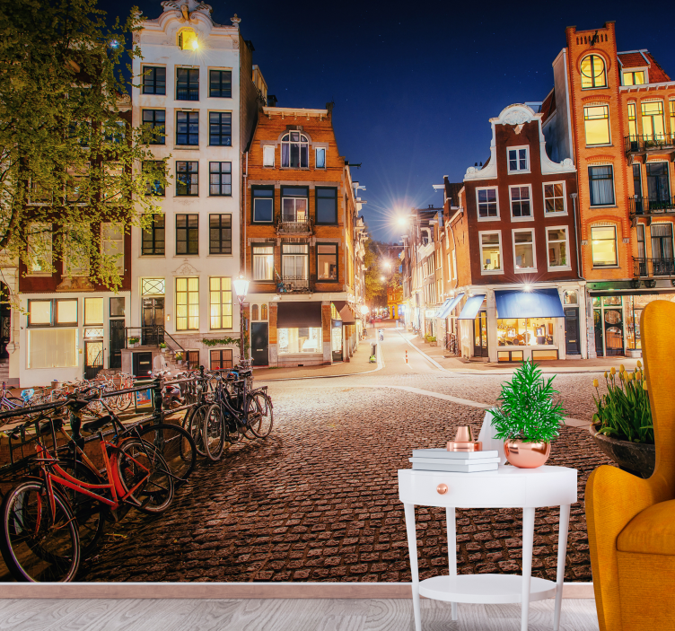 Fotomural de Ámsterdam calle encantadora - TenVinilo