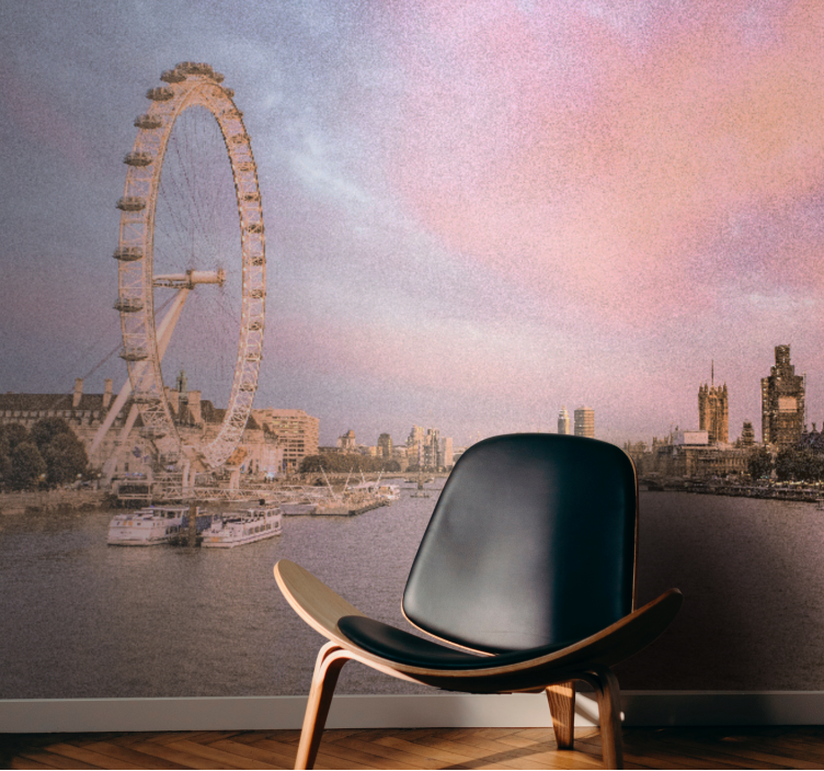 Fotomural de londres vista del london eye - TenVinilo