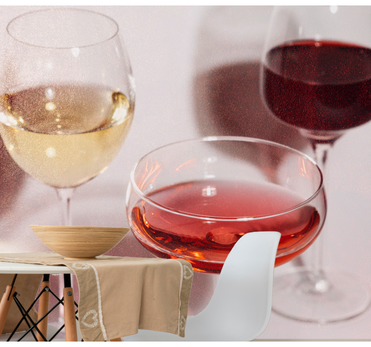 Fotomural de música copas de vino elegantes - TenVinilo