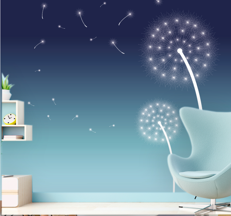 Fotomural diente de león brisa suave de diente de león - TenVinilo