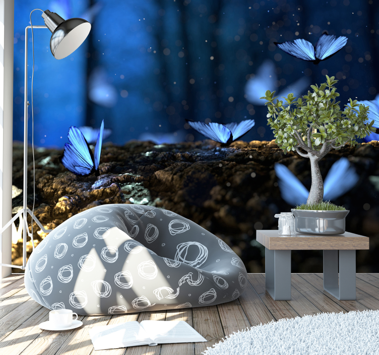 Fotomural fantasía encantamiento de mariposa - TenVinilo