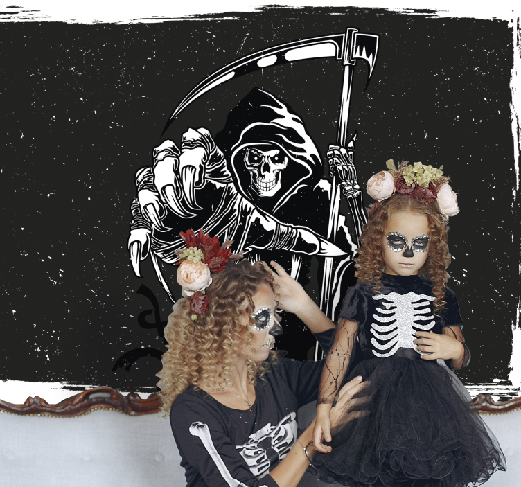Fotomural halloween ilustración del segador - TenVinilo