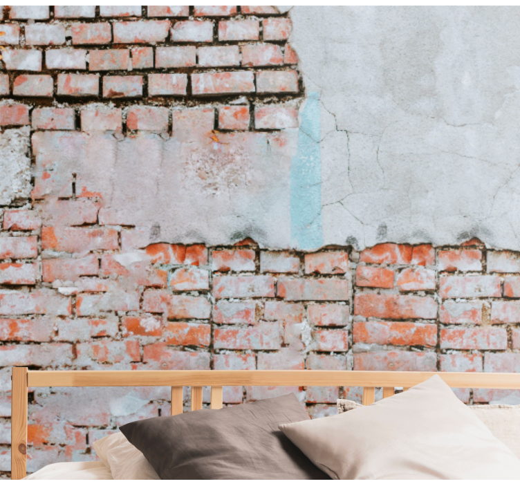 Fotomural imitación ladrillo textura de ladrillo expuesto - TenVinilo