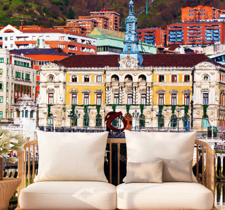 Fotomural madrid arquitectura histórica de bilbao - TenVinilo