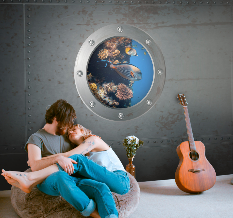 Fotomural mar vista de vida acuática - TenVinilo