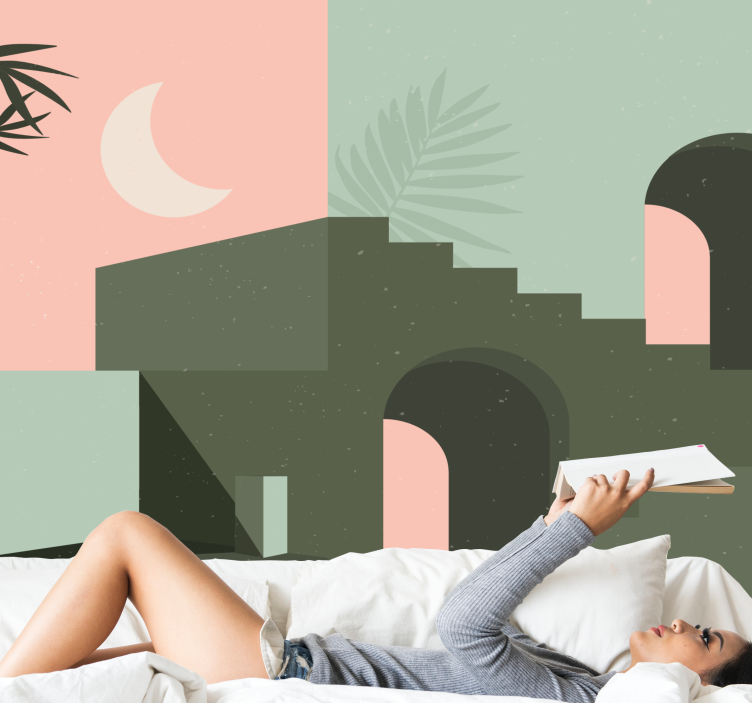 Fotomural moderno composición geométrica abstracta - TenVinilo