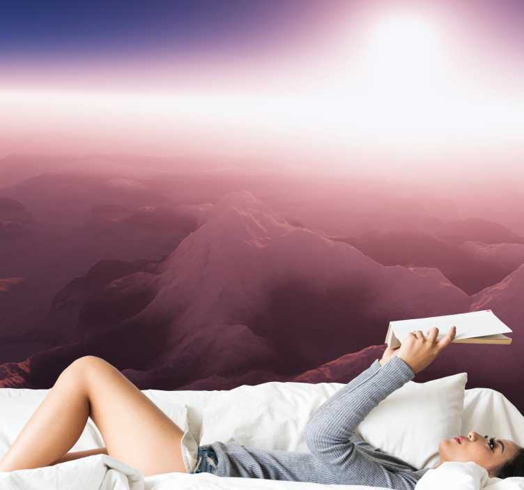 Fotomural montañas pico montañoso sereno - TenVinilo