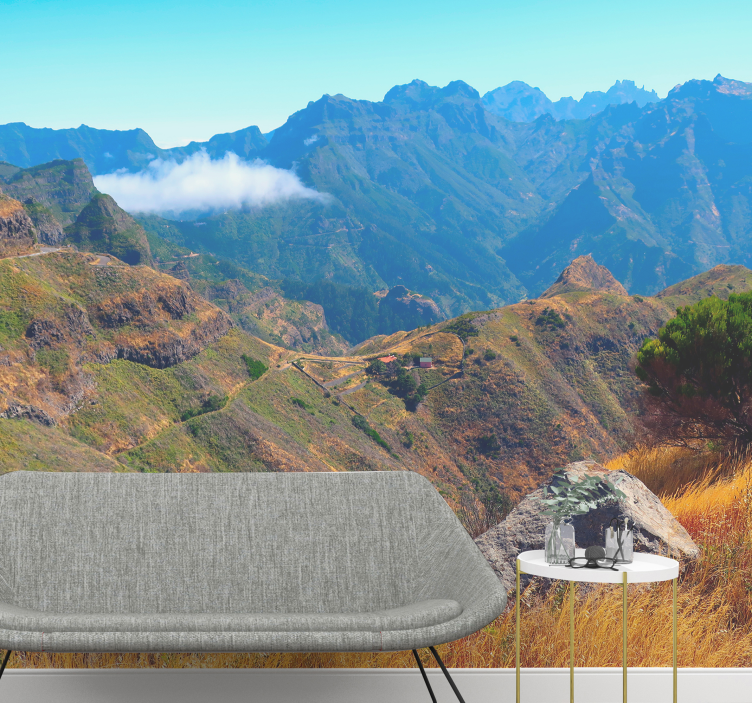 Fotomural montañas vista majestuosa - TenVinilo