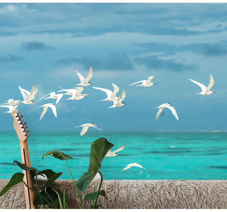 Fotomural naturaleza aves voladoras escénicas - TenVinilo