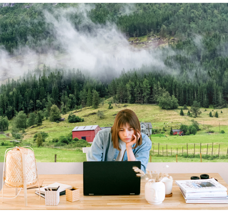Fotomural naturaleza bosque noruego - TenVinilo