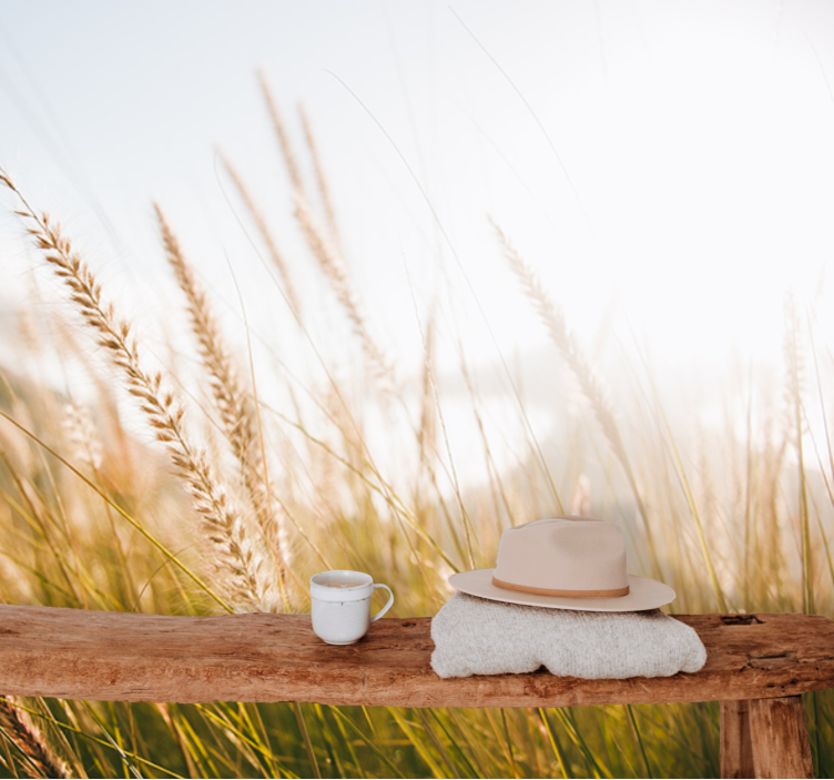 Fotomural naturaleza brisa de hierbas suaves - TenVinilo