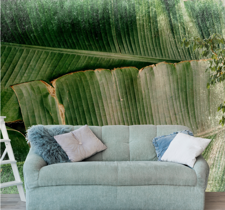 Fotomural naturaleza capas de follaje vibrante - TenVinilo