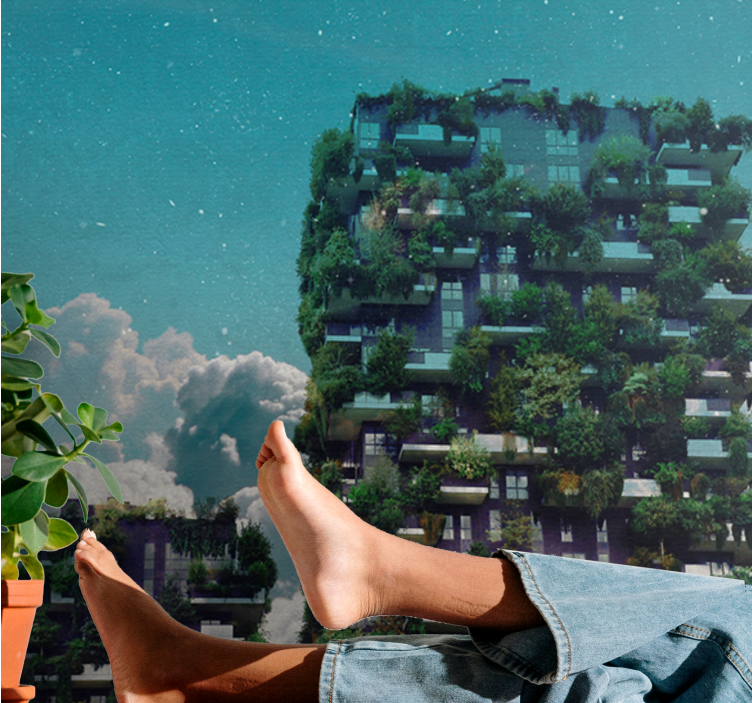 Fotomural naturaleza jardín vertical verde - TenVinilo