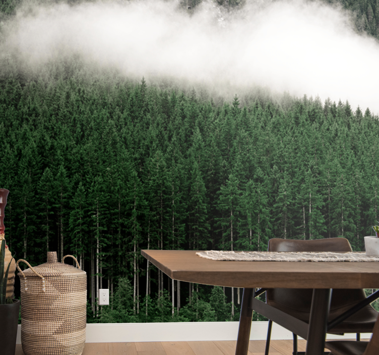 Fotomural naturaleza paisaje de bosque majestuoso - TenVinilo