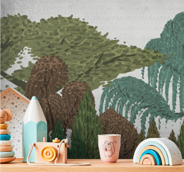 Fotomural naturaleza paisaje de follaje vivo - TenVinilo