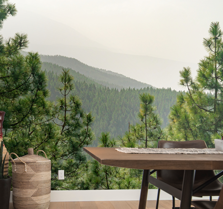 Fotomural naturaleza paisaje de vegetación exuberante - TenVinilo