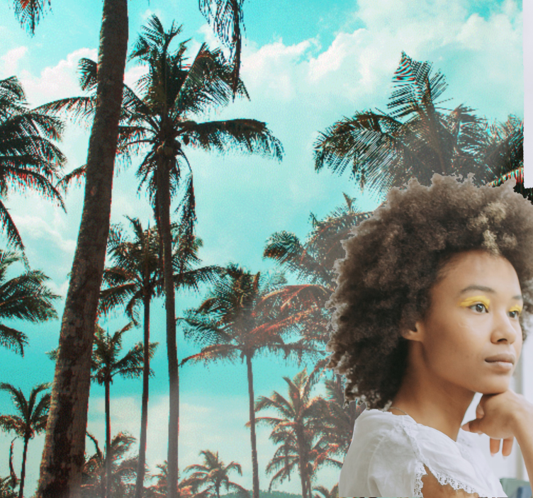 Fotomural naturaleza paraíso de palmeras - TenVinilo